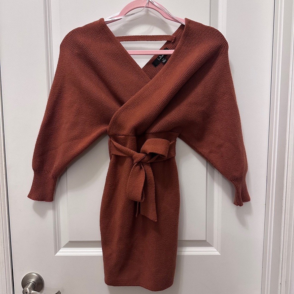 Lulu's Rust Mini Dress - Picture 4 of 6